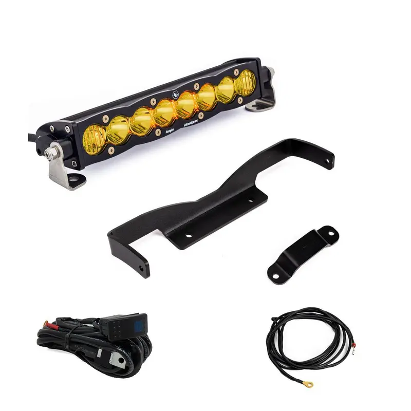 Baja Designs 10" S8 Shock Tower Kit- Amber- Driving/Combo For 2024-2025 Can-Am Maverick R 1