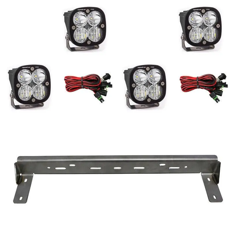 Baja Designs 2 Pair Squadron Pro Driving/Combo Led Kit For 15-17 Chevy 2500/3500 1