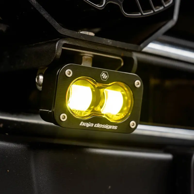 Baja Designs 237801 S2 Sae Led Auxiliary Light Pod Pair - Clear - Universal 2