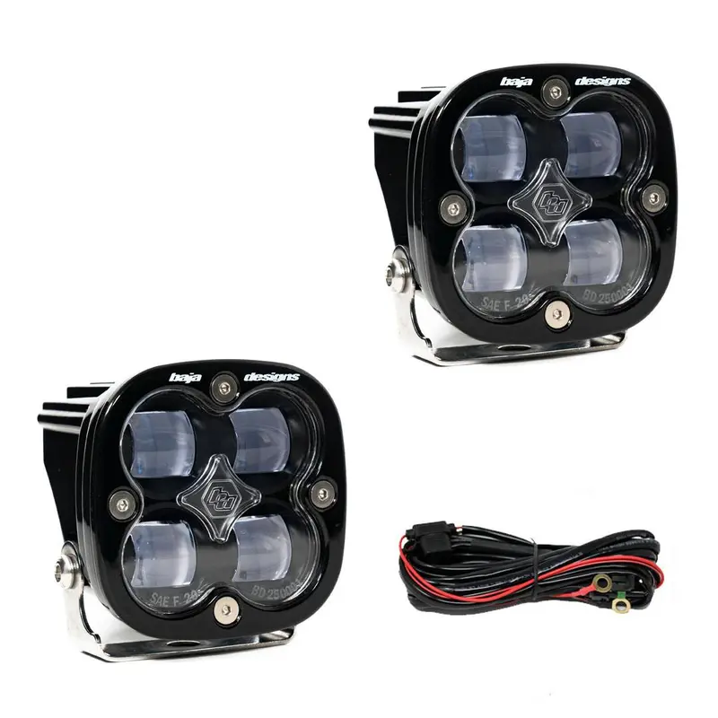 Baja Designs 257801 Universal Squadron Clear Led Sae Fog Light Pod Pair 1