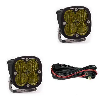 Baja Designs 257815 Squadron Sae Led Wide Cornering Light Pods- Amber -Universal 1