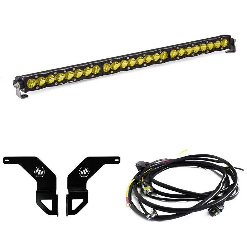 Baja Designs 30" Driving/Combo Amber Led Light Bar Kit For 16-19 Toyota Tacoma 1