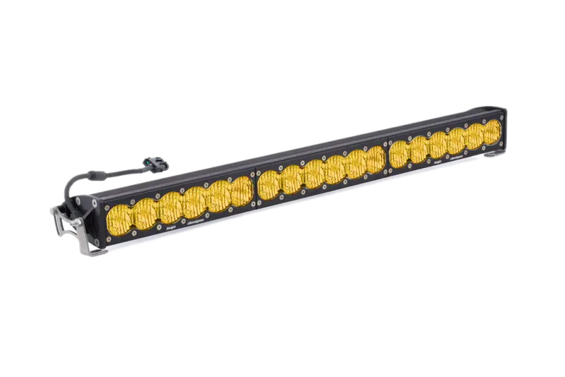 Baja Designs 30" Onx6+ Amber Wide Cornering Light Bar W/ High/Low Wiring Harness 2