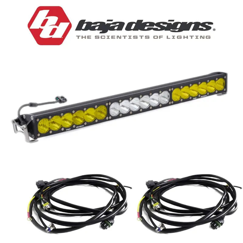 Baja Designs 30" Onx6 Dual Control Combo Light Bar W/ High/Low Wiring Harnesses 1