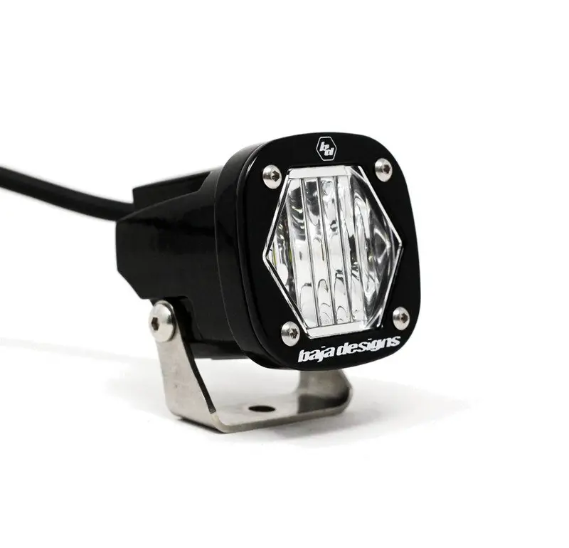 Baja Designs 380005 S1 Wide Cornering Clear Lens Led 5000K Light & Bracket 1