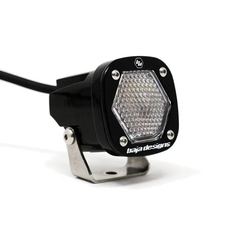 Baja Designs 380006 Black S1 Work/Scene Clear Lens Led 5000K Light & Bracket 1