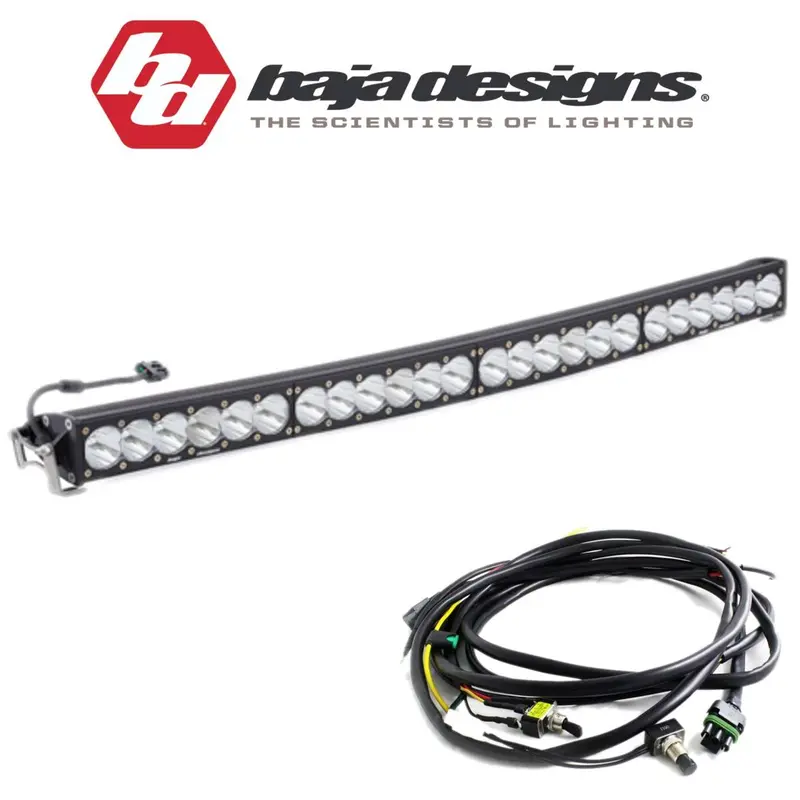 Baja Designs 40" Onx6+ Arc Spot Beam Light Bar W/ High/Low Wiring Harness 1