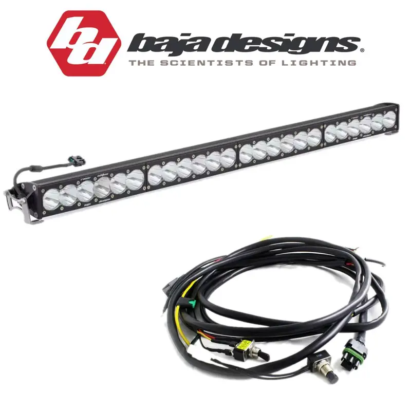 Baja Designs 40" Onx6+ Clear Spot Beam Light Bar With High/Low Wiring Harness 1