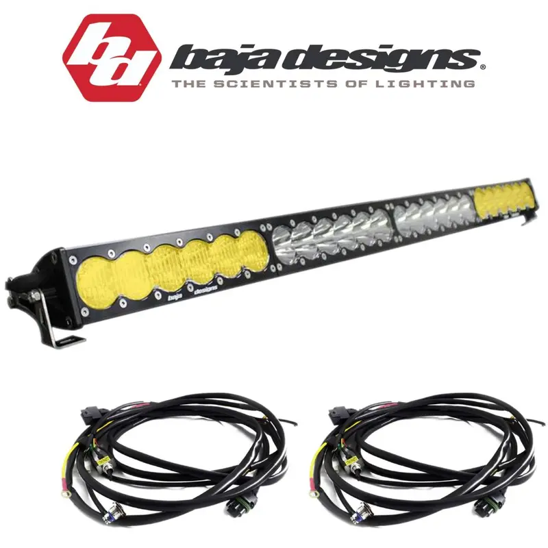 Baja Designs 40" Onx6 Dual Control Combo Light Bar W/ High/Low Wiring Harnesses 1