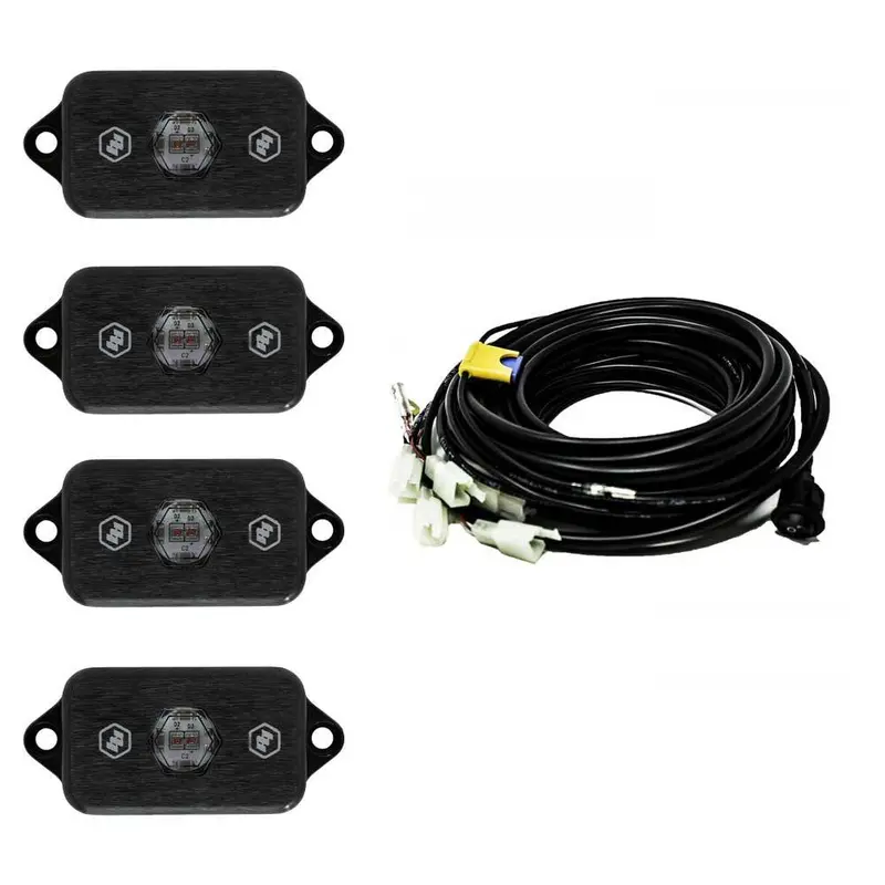 Baja Designs 447055 Red Led Rock Light- 400 Lumens Forward Projecting Universal 1