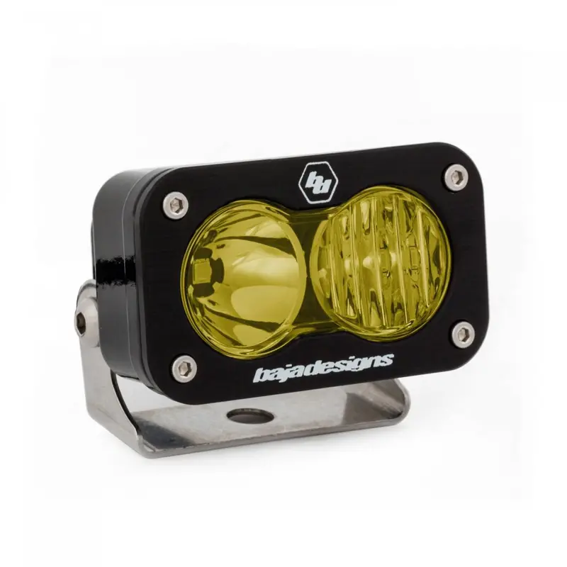 Baja Designs 480013 Black S2 Pro Amber Driving/Combo Beam 5000K Single Led Light 1