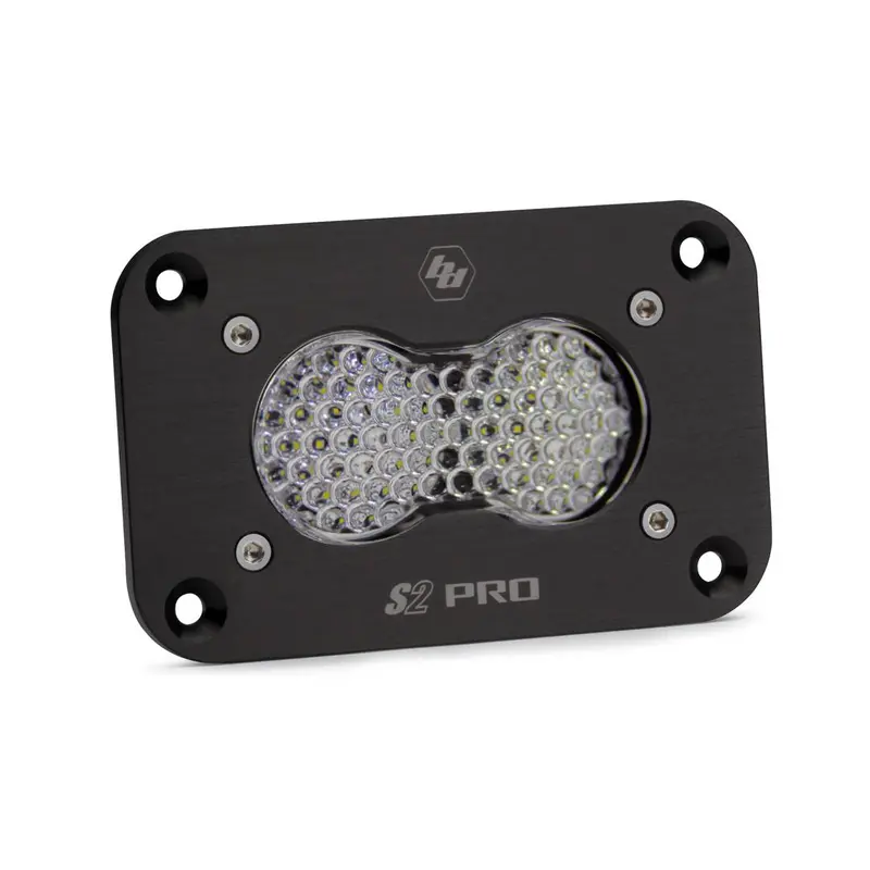 Baja Designs 481006 Black Flush Mount S2 Pro Clear Work/Scene Beam Led Light 1