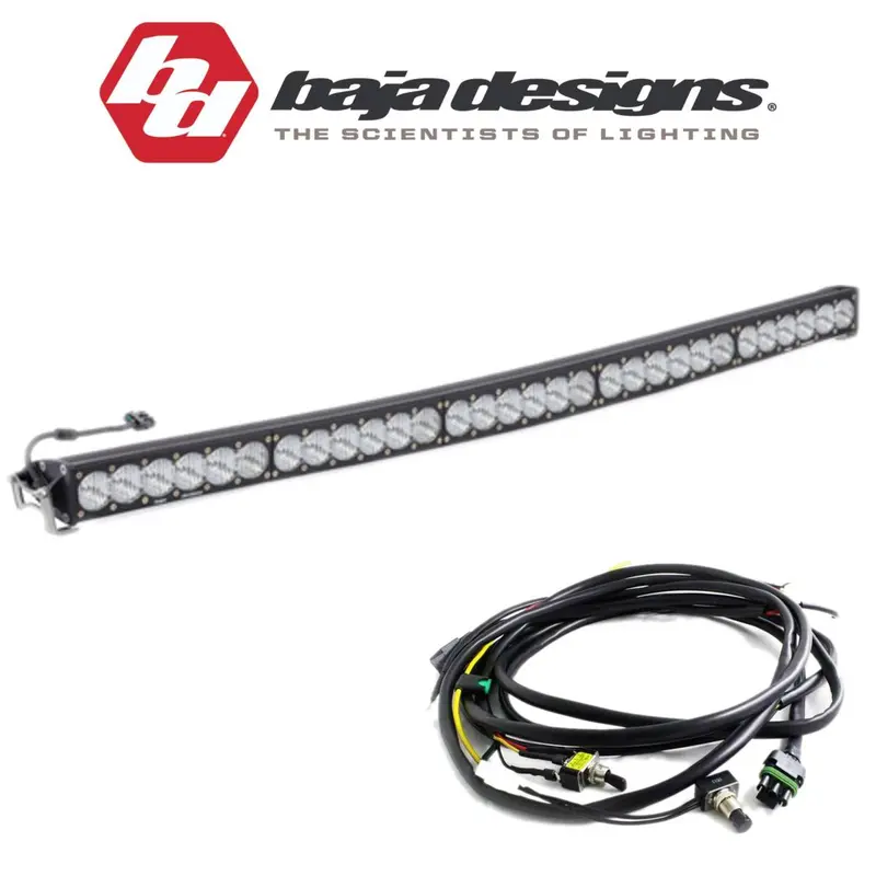Baja Designs 50" Onx6+ Arc Wide Cornering Light Bar W/ High/Low Wiring Harness 1