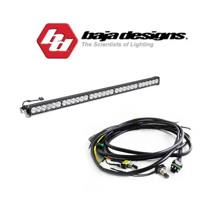 Baja Designs 50" Onx6+ Clear Spot Beam Light Bar With High/Low Wiring Harness 1