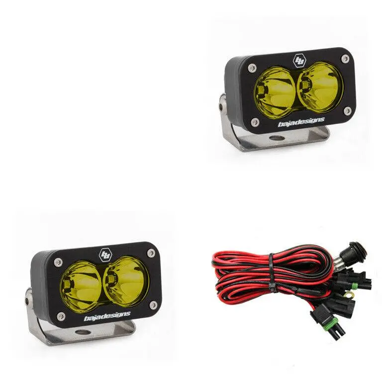 Baja Designs 547816 Led Work Light Amber Lens Work/Scene Pattern Pair S2 Sport 1