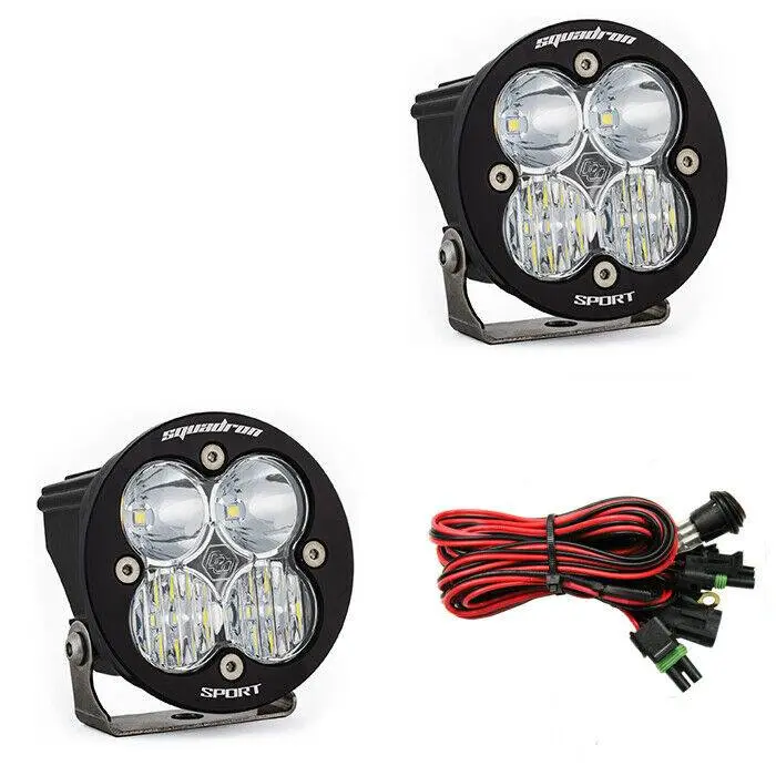 Baja Designs 587803 Squadron Pair Led Light Pods Clear Lens Driving/Combo 1