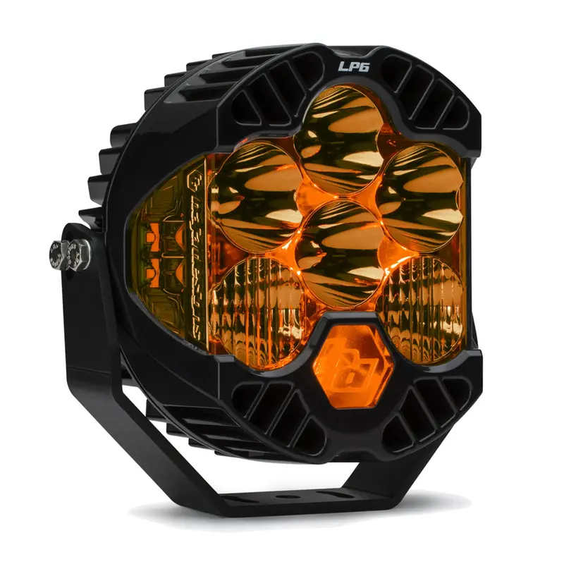 Baja Designs 6" Lp6 Pro Led Factory Amber Driving Combo Light 8600 Lumens 1