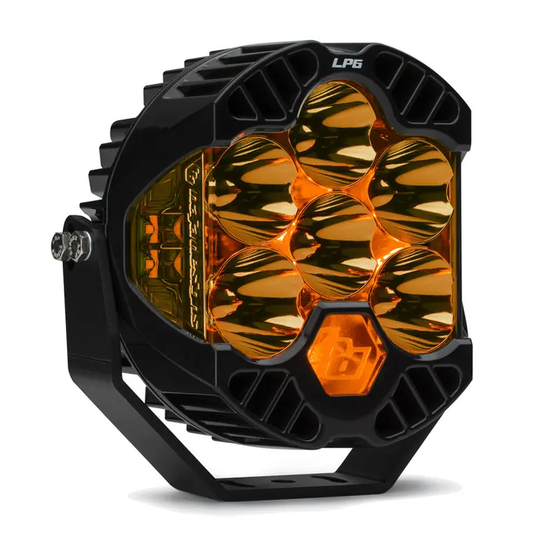 Baja Designs 6" Lp6 Pro Led Factory Amber Spot Light 8600 Lumens 1