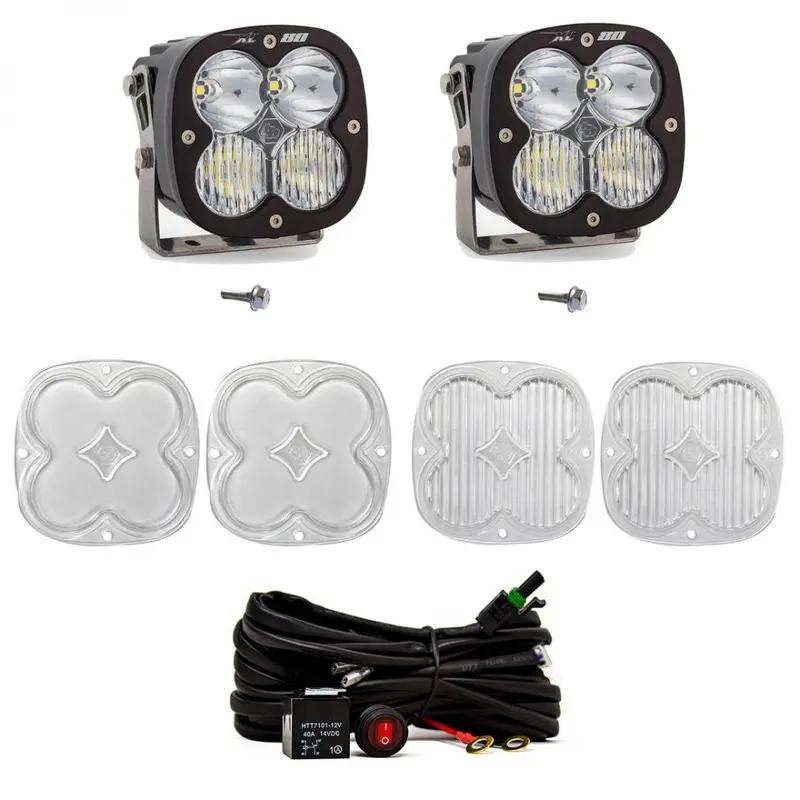 Baja Designs A-Pillar Xl80 Combo Led Kit With Toggle Switch For 2021-2025 Bronco 1