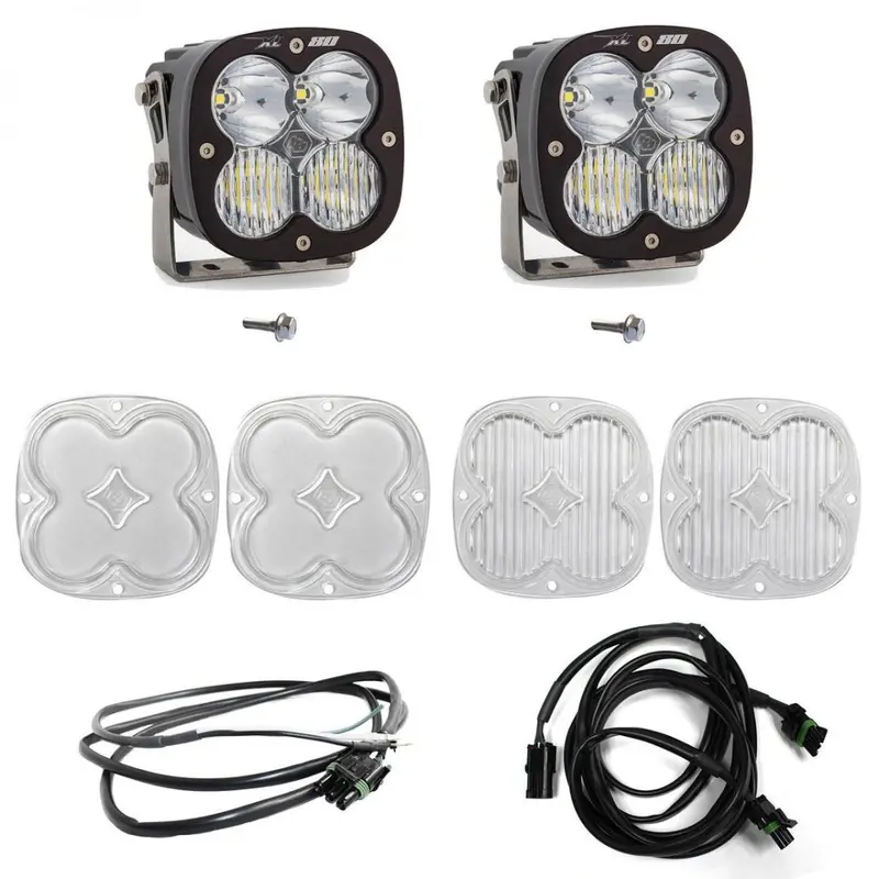 Baja Designs A-Pillar Xl80 Combo Led Kit With Upfitter Harness For 2021-2025 Bronco 1