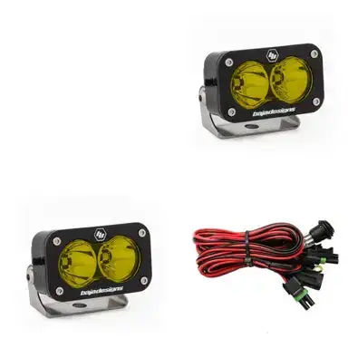Baja Designs Amber S2 Pro Series Pair Spot Pattern Led 5000K 2,450 Lumens 1