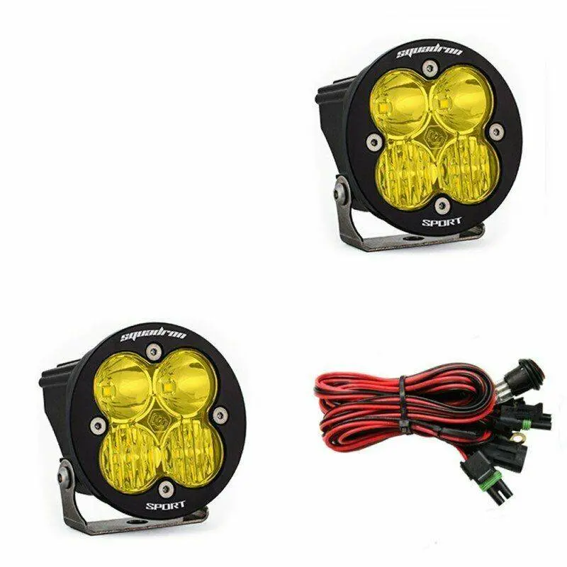 Baja Designs Black Squadron R Sport Driving/Combo Beam Led Light Pair 1