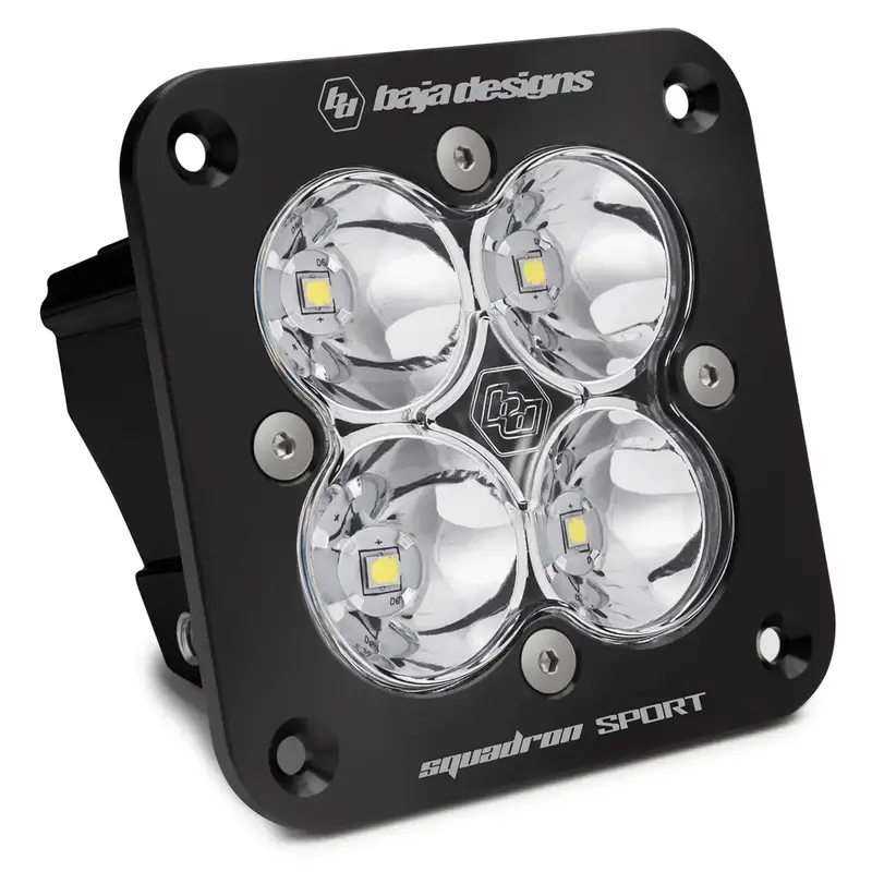 Baja Designs Black Squadron Sport Flush Mount Spot Beam Led Light Pod 1