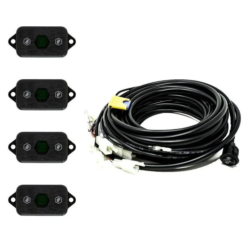 Baja Designs Blue Led Universal Rock Light Kit With Harness & 12 Volt Switch 1
