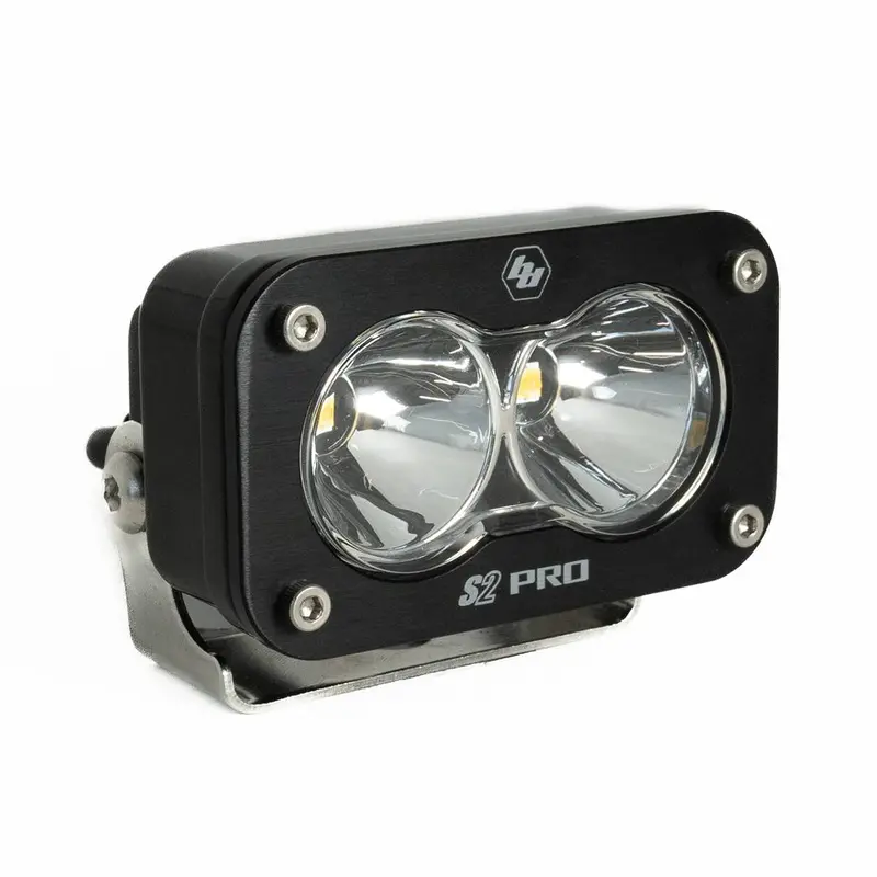Baja Designs Clear Lensed S2 Pro Black Led Auxiliary Spot Light Pod - Universal 1
