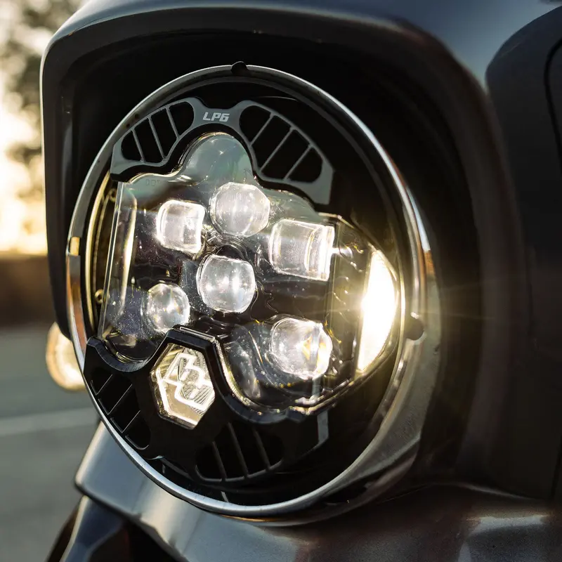 Baja Designs Dot Lp6 Headlight Kit White Drl For 2014-2023 Harley Davidson Street Glide 2