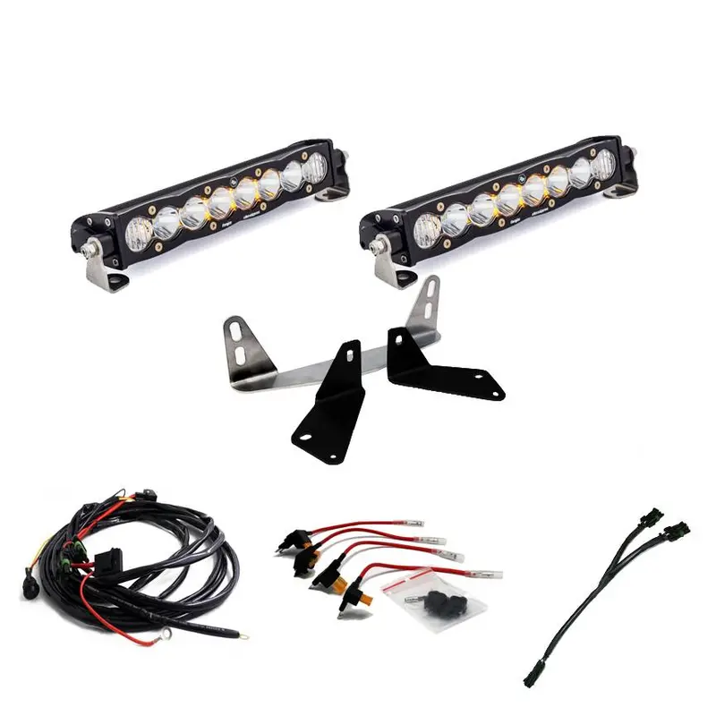 Baja Designs Dual 10" S8 Light Bars & Grill Mount Kit For 18-20 Ford F-150 1