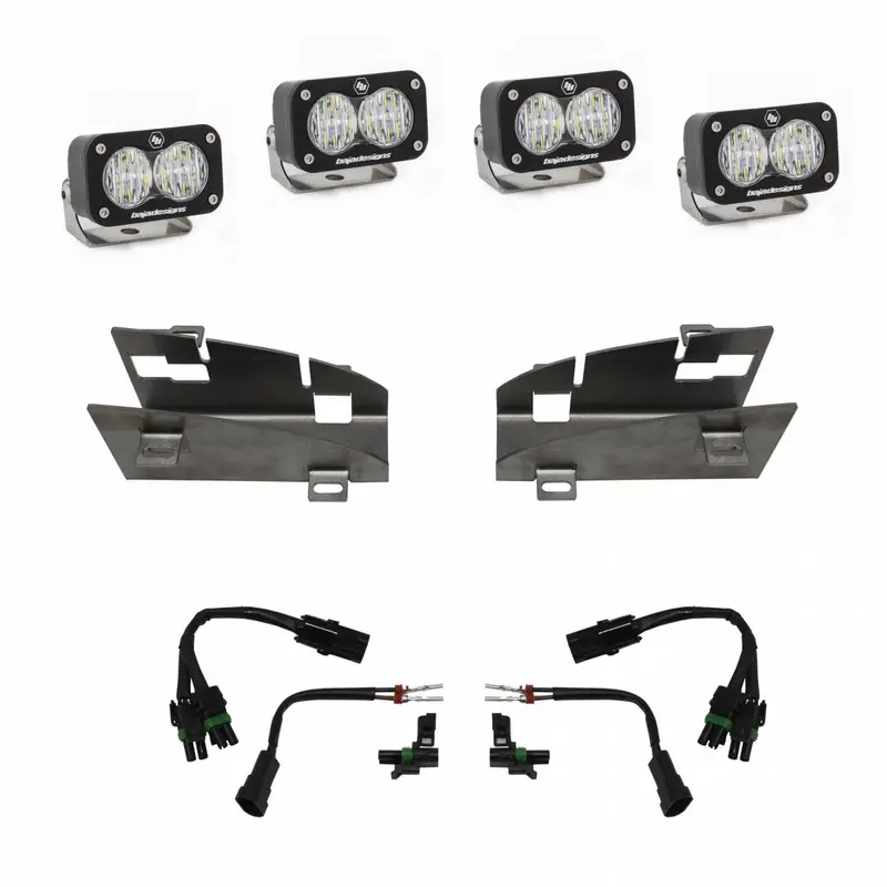 Baja Designs Dual S2 Fog Light Pocket Kit For 2019-2024 Ram 1500 1