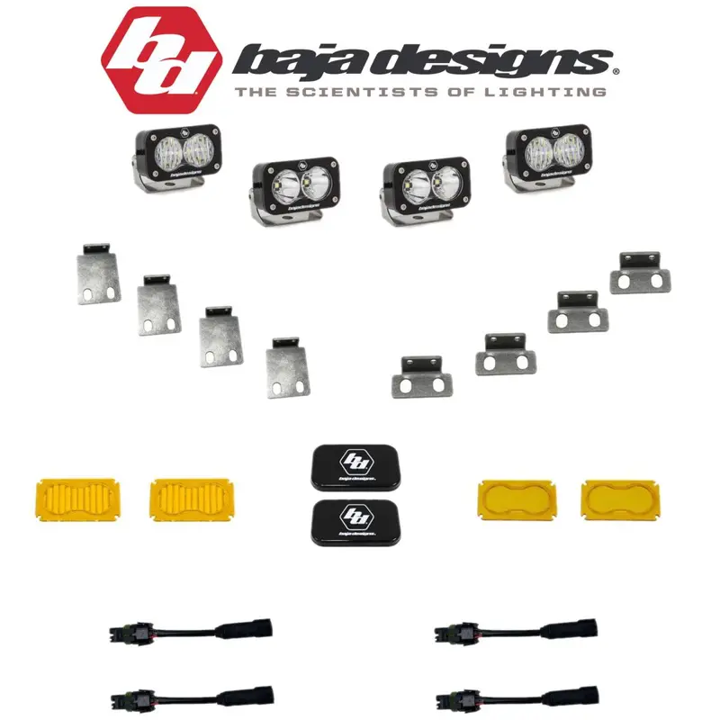 Baja Designs Dual S2 Pro Fog Light Pocket Kit For 2020-2021 Ford F-150 Raptor 1