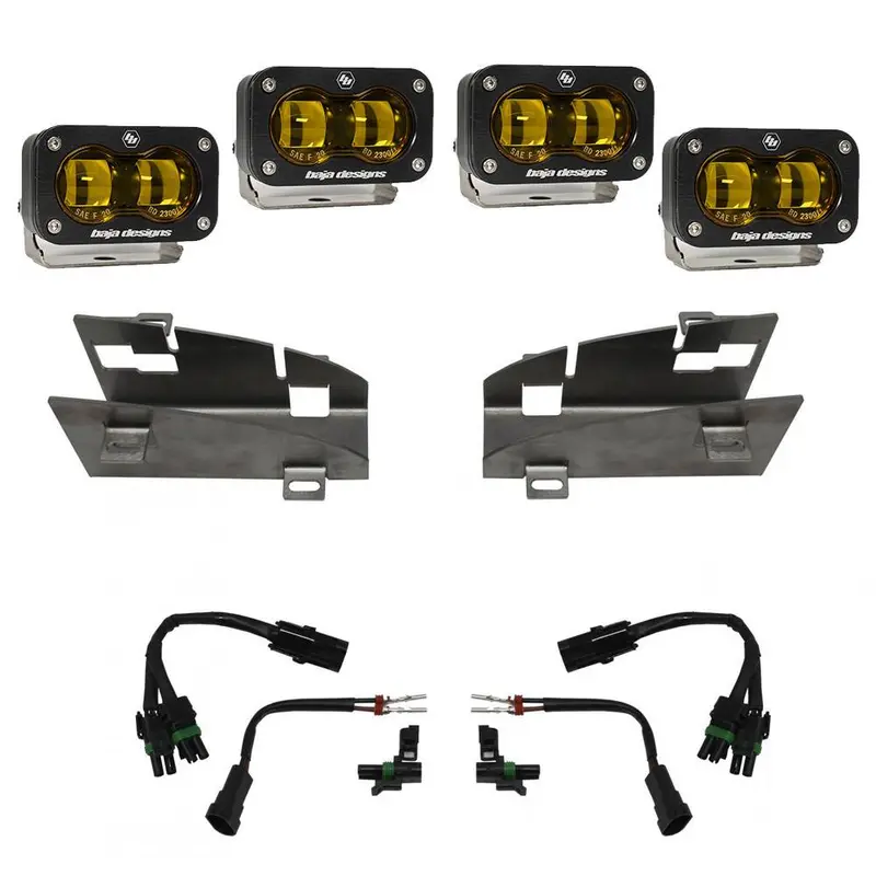 Baja Designs Dual S2 Sae Fog Pocket Light Kit - Amber 1