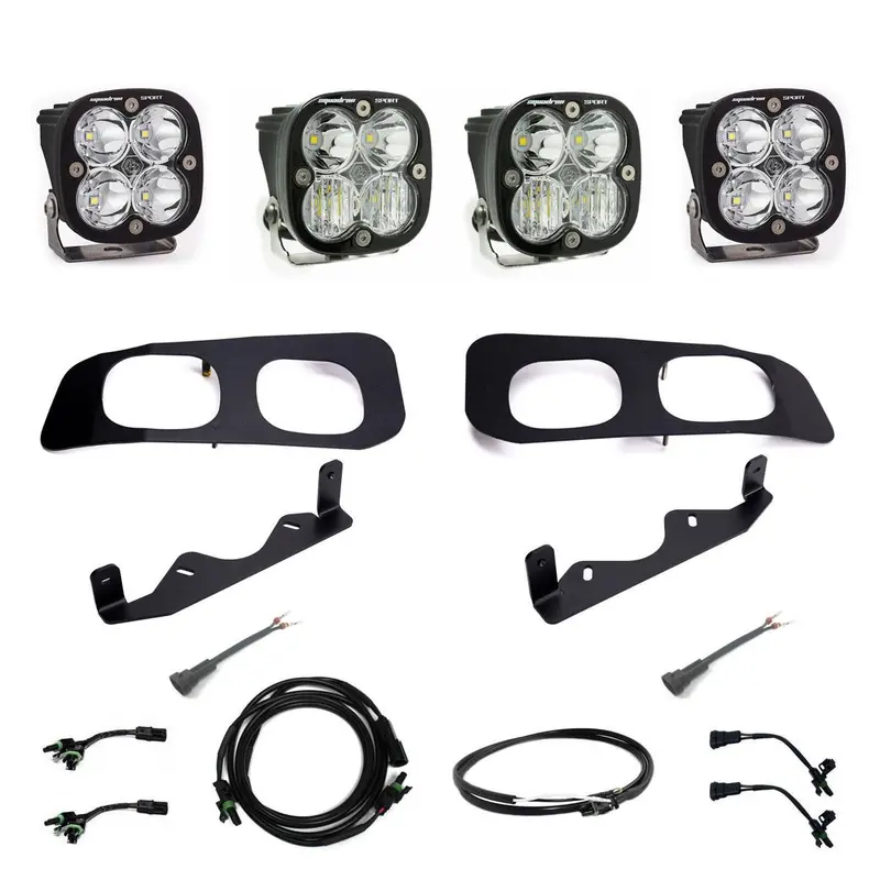 Baja Designs Ford Super Duty 2023-2025 Dual Sportsman Fog Pocket Upfitter Kit 1