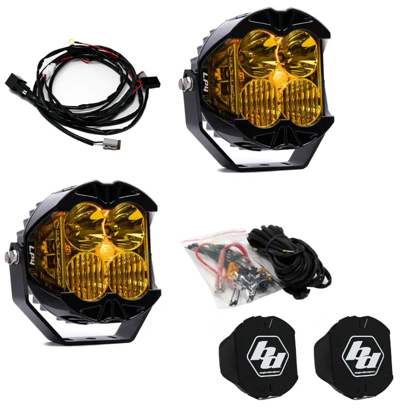Baja Designs Lp4 Pro Amber Driving/Combo Led Light Pod Kit W/ Amber Backlight 1