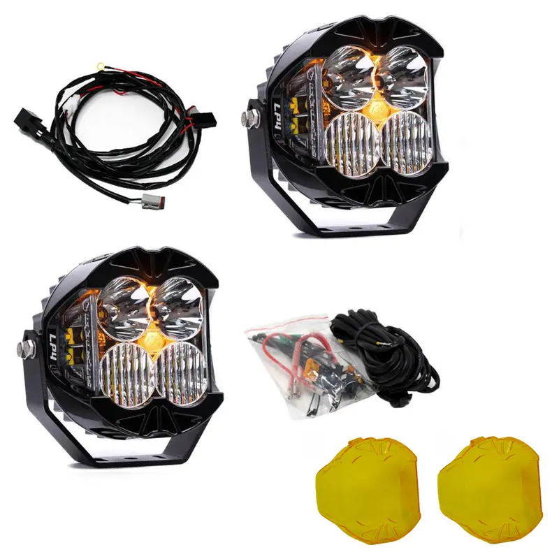 Baja Designs Lp4 Pro Driving/Combo Pod Kit W/ Amber Backlight-Wiring-Rock Guards 1