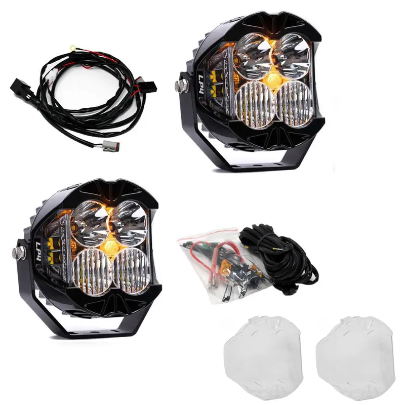Baja Designs Lp4 Pro Driving/Combo Pod Kit W/ Amber Backlight-Wiring-Rock Guards 1
