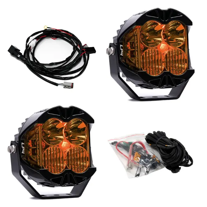 Baja Designs Lp4 Pro Factory Amber Driving/Combo Led Lights 8857 Lumens - Pair 1