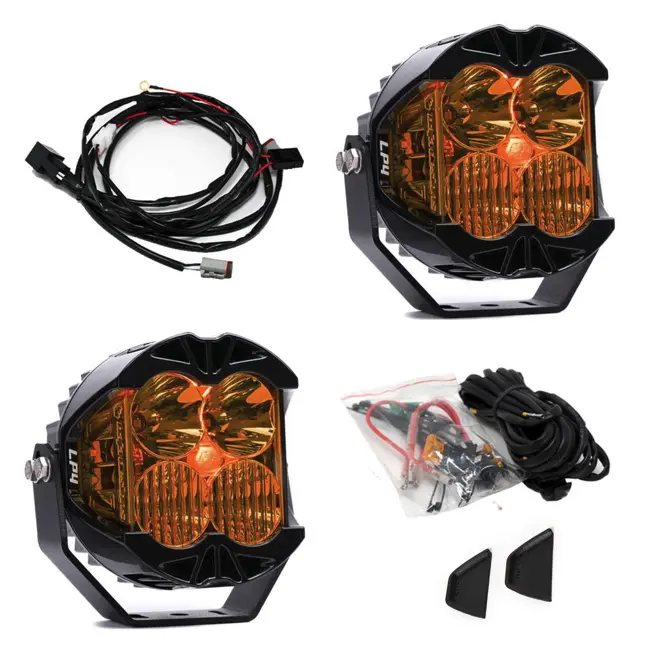 Baja Designs Lp4 Pro Factory Amber Driving/Combo Led Lights W/ Ipt Covers - Pair 1