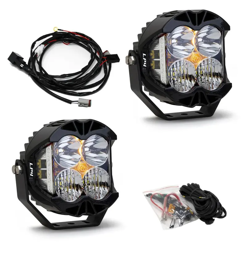 Baja Designs Lp4 Pro Led Clear Driving/Combo Lights 7,050 Lumens - Pair 1
