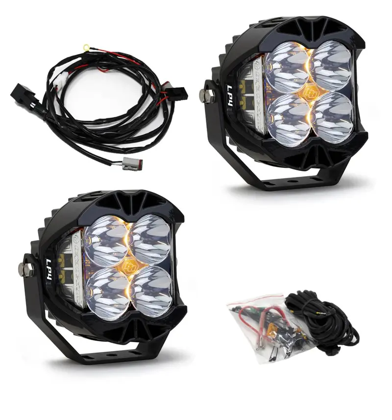 Baja Designs Lp4 Pro Led Clear Spot Lights 7,050 Lumens - Pair 1
