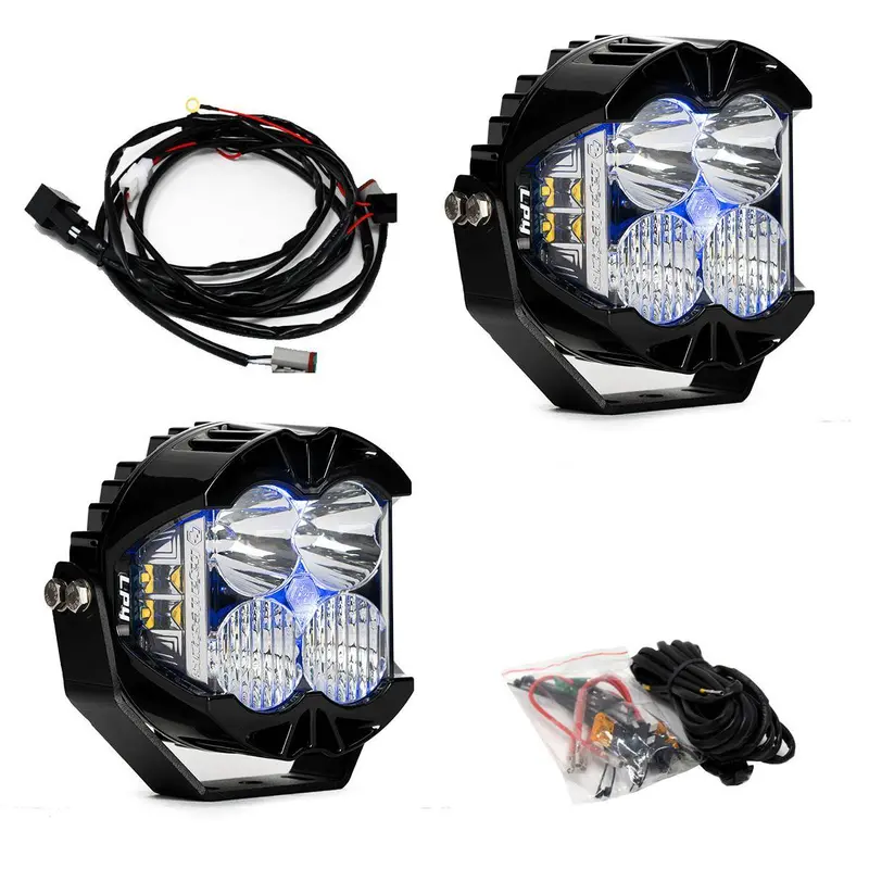 Baja Designs Lp4 Pro Led Driving/Combo Light Pod Kit W/ Blue Backlight & Wiring 1