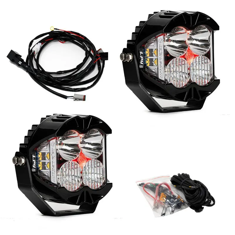 Baja Designs Lp4 Pro Led Driving/Combo Light Pod Kit W/ Red Backlight & Wiring 1
