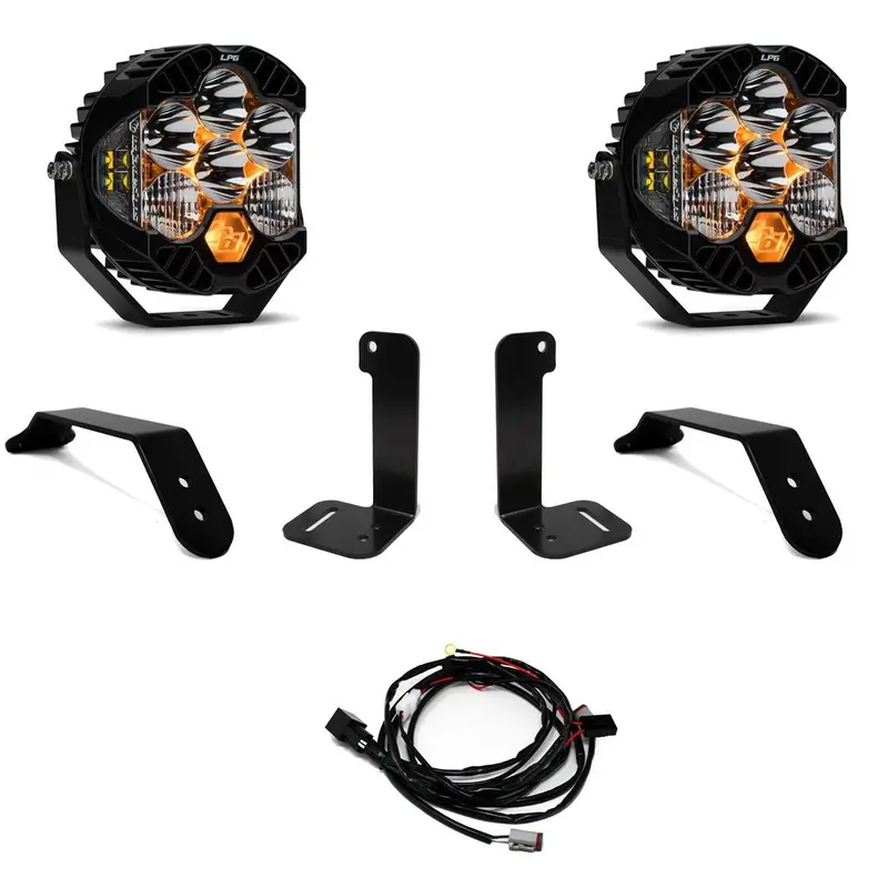 Baja Designs Lp6 Pro Bumper Led Light Kit For 2018-2025 Jeep Wrangler/Gladiator 1