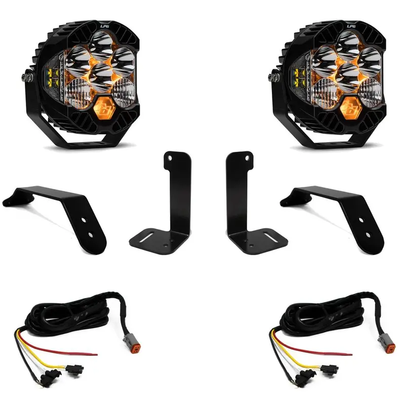 Baja Designs Lp6 Pro Bumper Led Light Kit For 2018-2025 Jeep Wrangler/Gladiator 1