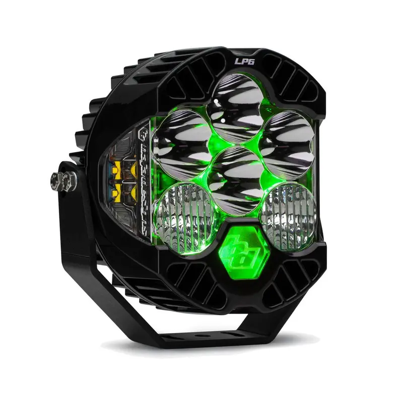 Baja Designs Lp6 Pro Clear Driving/Combo Led Light Pod W/ Green Backlight 1