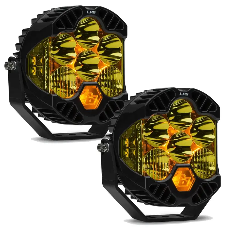 Baja Designs Lp6 Pro Led Amber Driving/Combo Lights/Toggle Harness/Rock Guards 2