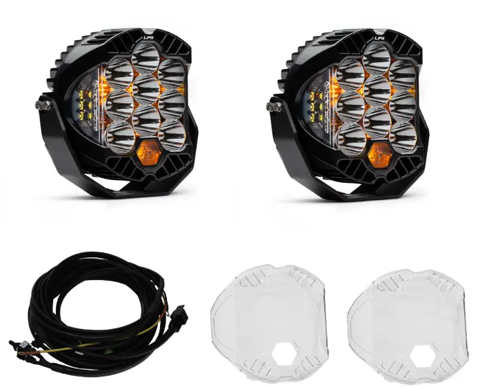 Baja Designs Lp9 Pro Auxiliary Spot Light Pod Kit W/ Wiring Harness & Guards 1