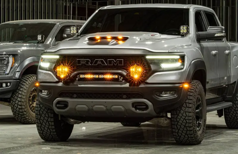 Baja Designs Lp9 Pro Bumper Led Light Kit For 2019-2024 Ram 1500 Rebel/Trx 2